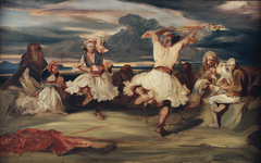 Les danseurs albanais by Alexandre-Gabriel Decamps