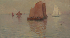 Les Voiles rouges by Charles Cottet