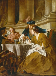 Luncheon with Figures in Masquerade Dress by Jean François de Troy