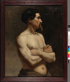 Male Model, Academy Study by Albert Edelfelt