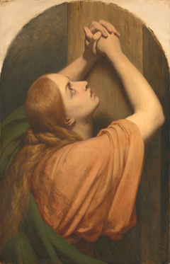 Maria Magdalena aan de voet van het kruis by Ary Scheffer