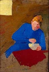 Marie Holding a Bowl by Édouard Vuillard