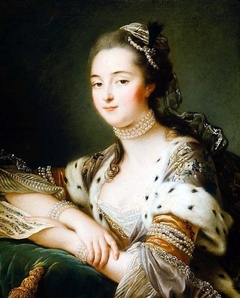 Mlle. Marguerite Catherine Haynault, later the Marquise de Montmelas in Turkish Costume by François-Hubert Drouais