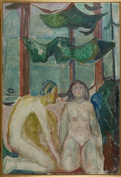 Naked Couple under the Trees by Edvard Munch