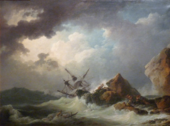 Naufrage en grande tempête by Philip James de Loutherbourg