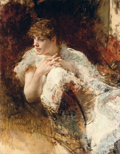 Neapolitan lady by Giuseppe De Nittis