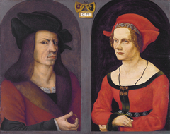 Nuptial Portrait of Coloman Helmschmid and Agnes Breu by Jörg Breu the Elder