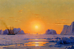 Off the Greenland Coast under the Midnight Sun by William Bradford