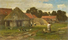 Old Farmyard near Stirling by George Reid