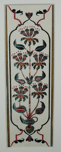 Paintings of pietra dura panels from the Taj Mahal by Anonymous