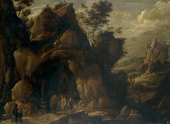 Paisaje con ermitaños by David Teniers the Younger