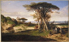 Paysage (Don Quichotte) by Alexandre-Gabriel Decamps