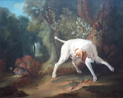 Pointer and Partridge in a Landscape by Jean-Baptiste Oudry