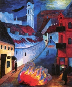 Police station in Vilnius by Marianne von Werefkin