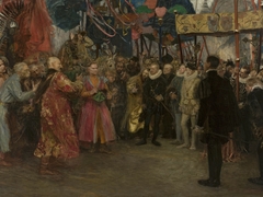 Polish envoys before Henry of Valois by Teodor Axentowicz