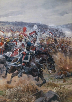 Poniatowski’s Last Charge at Leipzig by Richard Caton Woodville