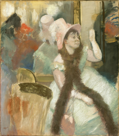 Portrait after a Costume Ball (Portrait of Madame Dietz-Monnin) by Edgar Degas