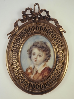 Portrait en buste d'un jeune garçon by Jean-Honoré Fragonard