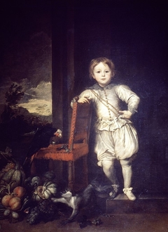 Portrait of a child in white by Anthony van Dyck