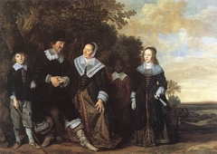 Portrait of a family by Frans Hals