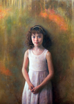 "Portrait of a little girl" by Οδυσσέας Οικονόμου