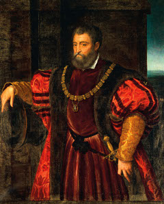 Portrait of Alfonso I d'Este by Sebastiano Filippi