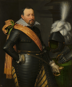 Portrait of an Officer, possibly Adolf van Meetkerken (d. 1625) by Jan van Ravesteyn