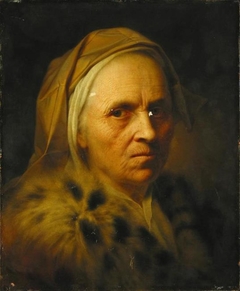 Portrait of an old woman by Balthasar Denner