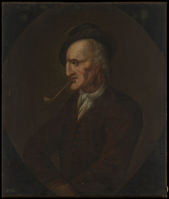 Portrait of an Unknown Man Smoking a Pipe by Anonymous