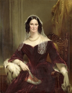 Portrait of Dieuwke Fontein, second Wife of Adriaan van der Hoop by Jan Adam Kruseman