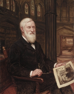 Portrait of James E. Scripps, American newspaper publisher by Robert J Wickenden