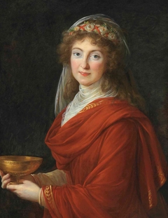 Portrait of La comtesse Siemontkowsky Bystry by Elisabeth Louise Vigée-LeBrun