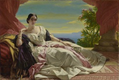 Portrait of Leonilla, Princess of Sayn-Wittgenstein-Sayn by Franz Xaver Winterhalter