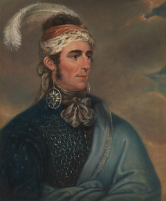 Portrait of Major John Norton as Mohawk Chief Teyoninhokarawen by Mather Brown