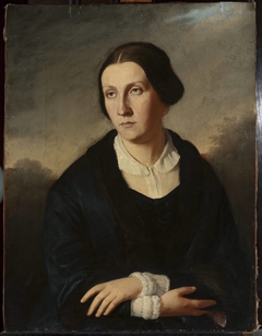 Portrait of Maria Januszkiewicz née Bułharyn (1824–1880) by Adam Szemesz