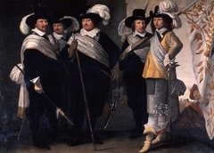 Portrait of the officers of the Witte Vendel of Delft by Jacob Willemsz Delff the Younger