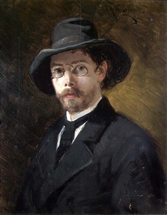 Portrait of the Swedish Painter Reinhold Callmander by Oscar Wergeland