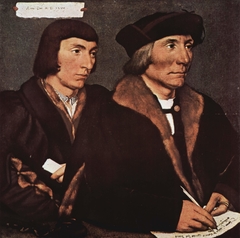 Portrait of Thomas Godsalve and his Son John by Hans Holbein the Younger