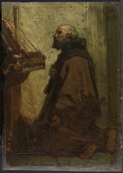 Praying Monk (Monk at his Devotions) by Jacob Maris