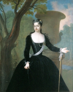 Princess Sobieski, née Maria Josepha Wessolowska by Ádám Mányoki