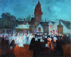 Procession in Nenvic by Ferdinand du Puigaudeau