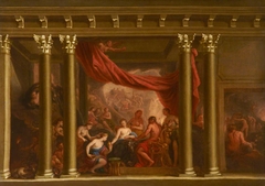 Psyche obtaining the Jar of Forgetfulness from Pluto in Hades (modello for a mural) by James Thornhill