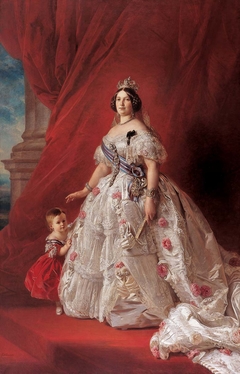 Queen Isabella II and her Daughter by Franz Xaver Winterhalter