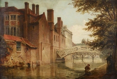 Queen's College, Cambridge, 1824 by Robert Burford