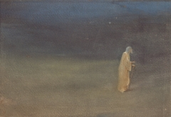 Rabindranath in the role of 'blind singer' by Abanindranath Tagore