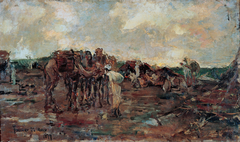 Rest Halt for an Arab Caravan by Ricardo de Madrazo