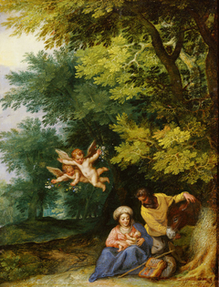 Rest on the Flight into Egypt by Jan Brueghel the Elder