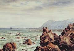 Rocky Coastline by Charles Decimus Barraud