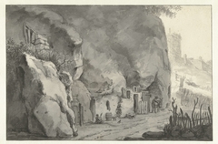 Rotswoningen aan de Loire by Unknown Artist