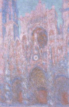 Rouen Cathedral, Symphony in Grey and Pink by Claude Monet